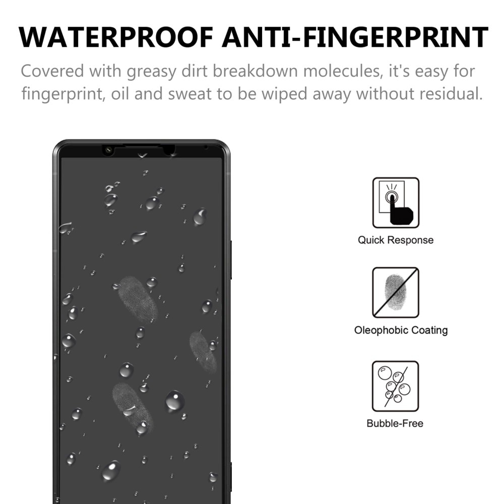 Protector de pantalla cobertura total cristal templado Sony Xperia Pro-I Negro