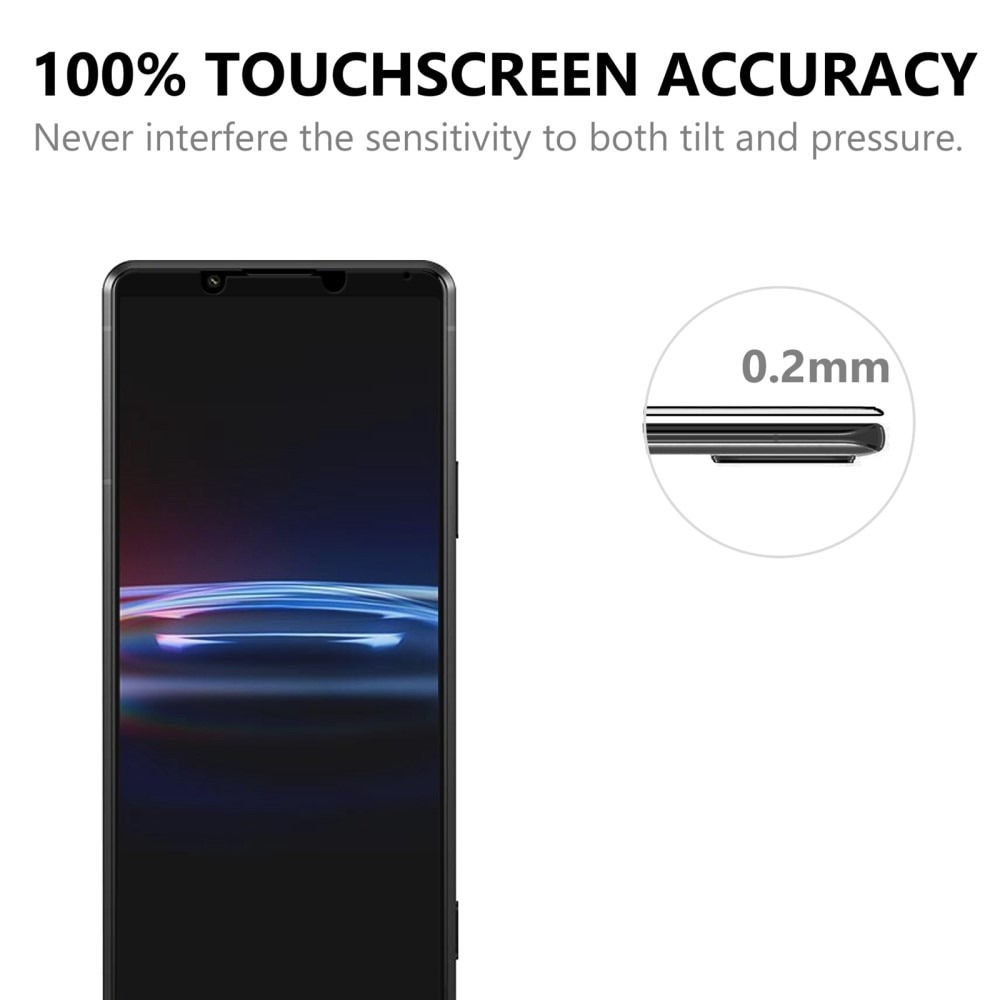 Protector de pantalla cobertura total cristal templado Sony Xperia Pro-I Negro