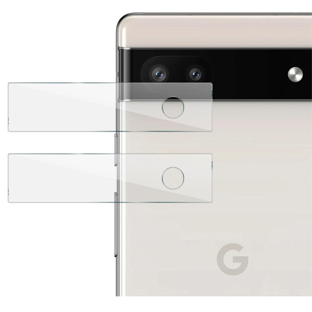 Cubre objetivo de cristal templado de 0,2mm (2 piezas) Google Pixel 6a transparente