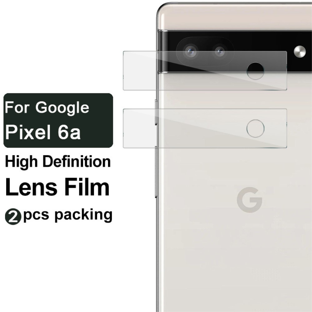 Cubre objetivo de cristal templado de 0,2mm (2 piezas) Google Pixel 6a transparente