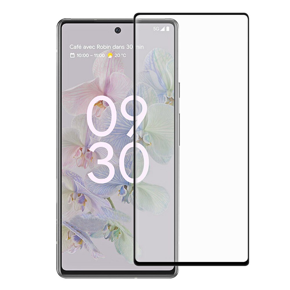 Protector de pantalla cobertura total cristal templado Google Pixel 6a Negro