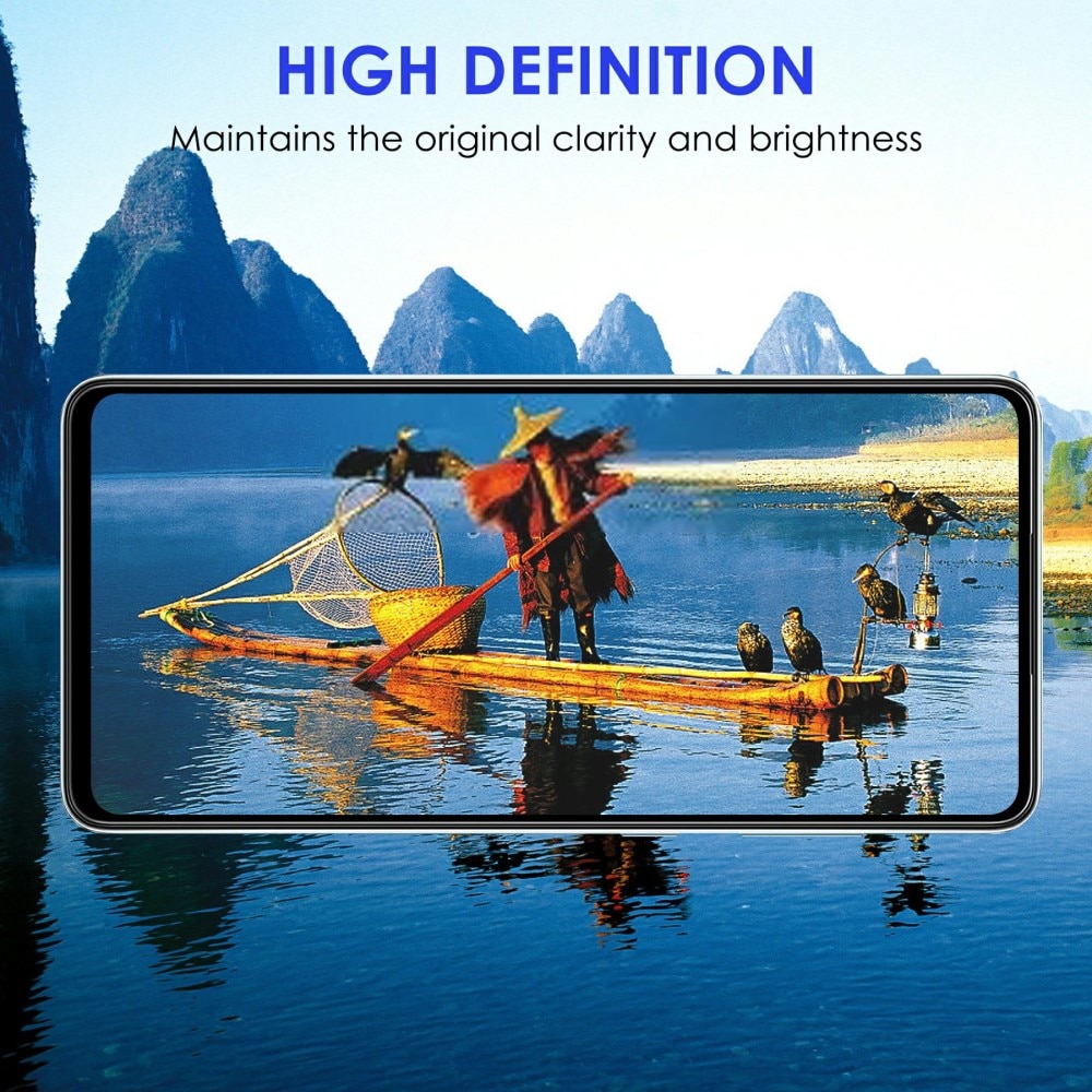 Protector de pantalla cobertura total cristal templado Samsung Galaxy A73 5G Negro