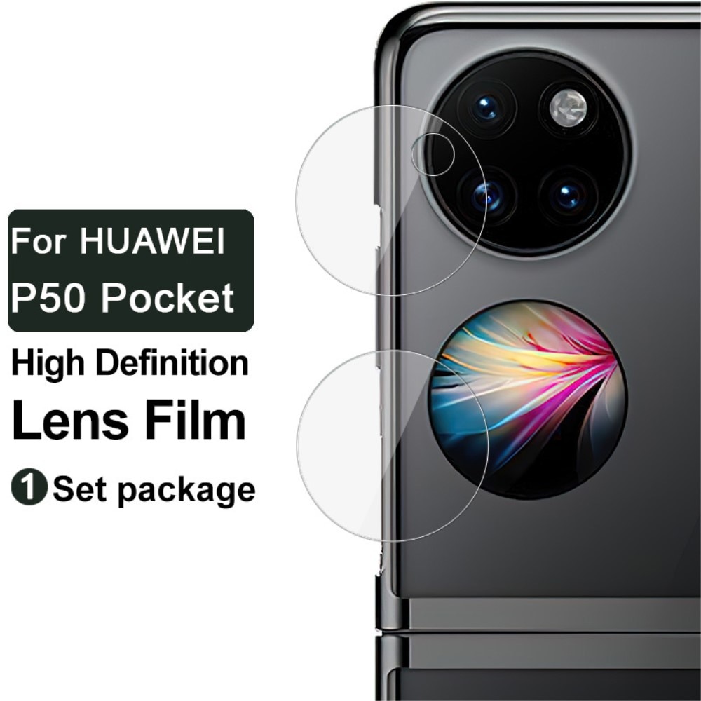 Cubre objetivo de cristal templado de 0,2mm Huawei Pocket S/P50 Pocket transparente