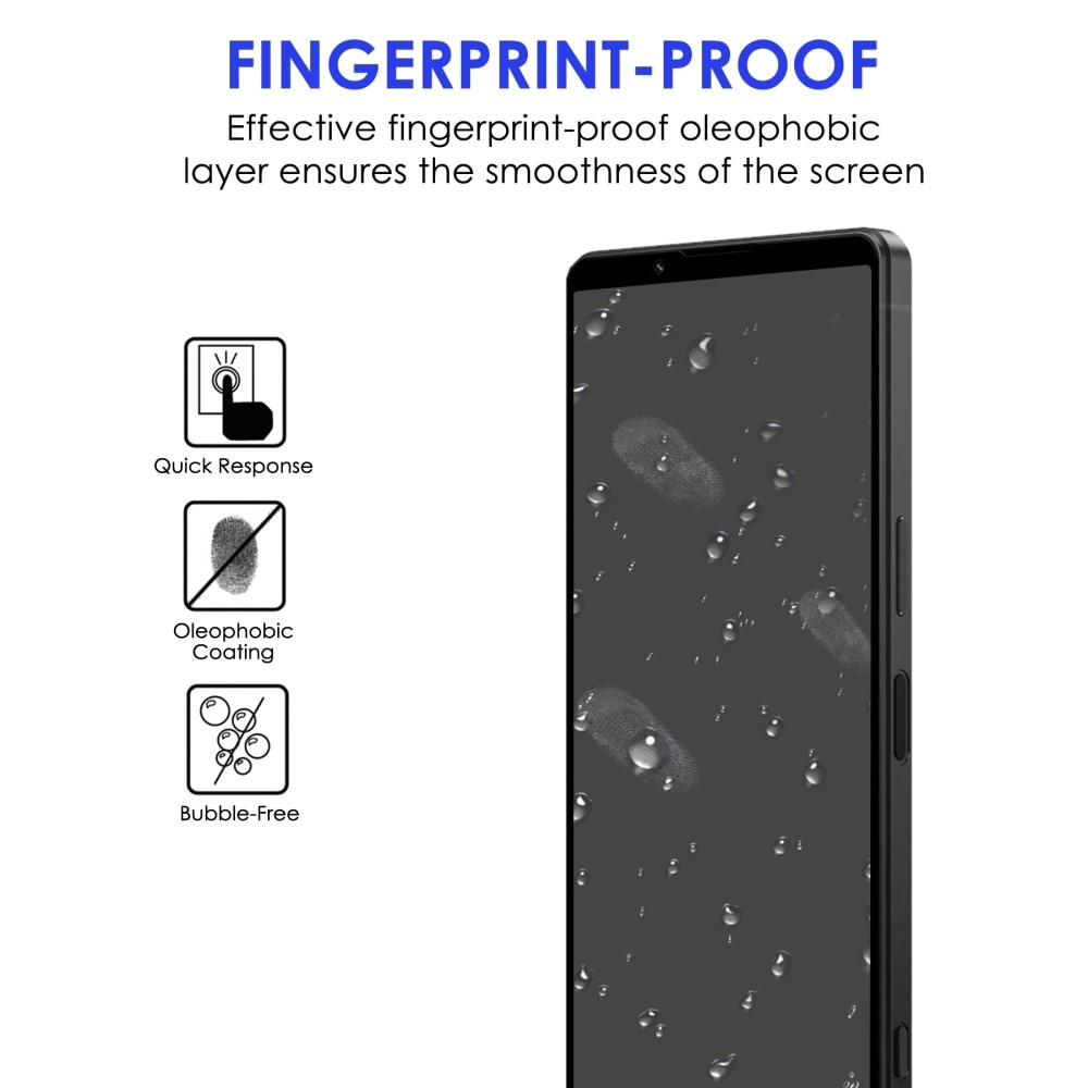 Protector Pantalla Cobertura total Cristal Templado Sony Xperia 1 IV Negro