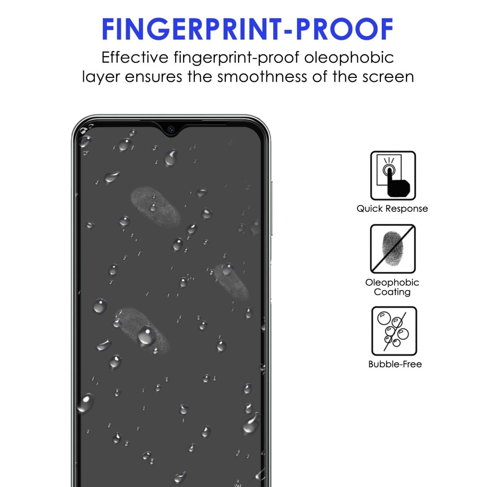 Protector Pantalla Cobertura total Cristal Templado Samsung Galaxy A23 Negro