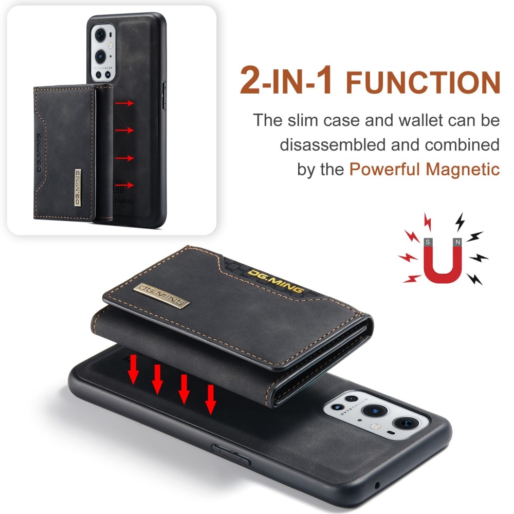 Funda Magnetic Card Slots OnePlus 9 Pro Black