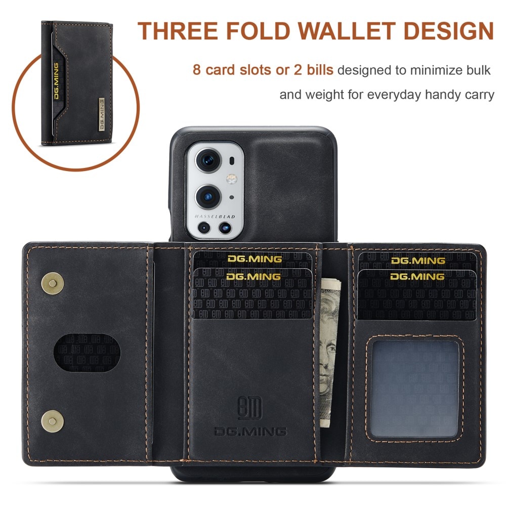 Funda Magnetic Card Slots OnePlus 9 Pro Black