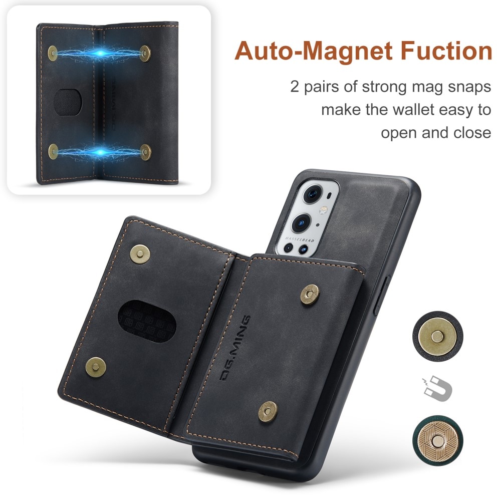 Funda Magnetic Card Slots OnePlus 9 Pro Black