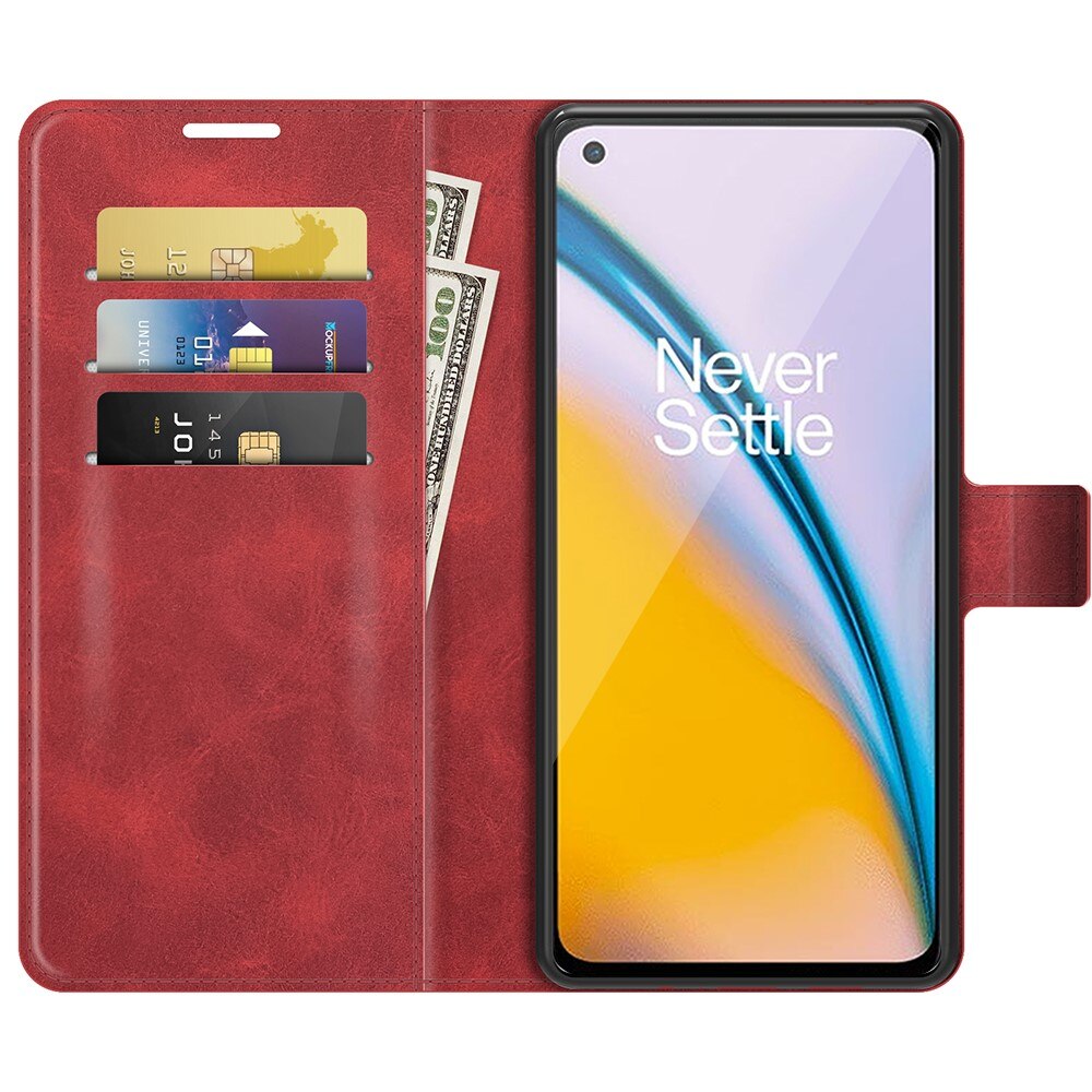 Cartera Leather Wallet OnePlus Nord 2 5G Red