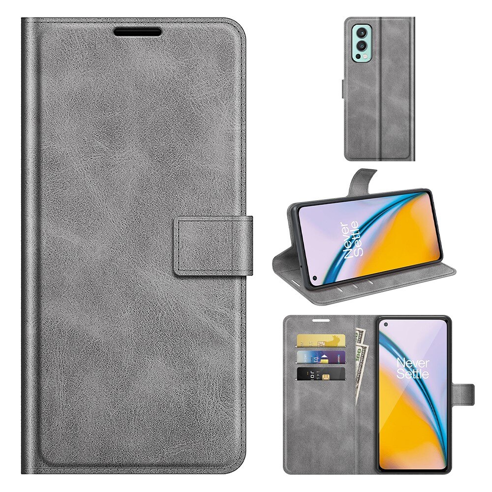 Cartera Leather Wallet OnePlus Nord 2 5G Grey