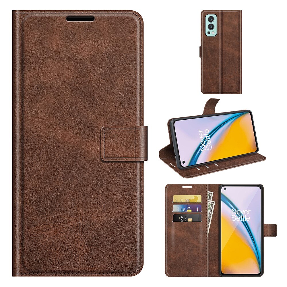 Cartera Leather Wallet OnePlus Nord 2 5G Brown