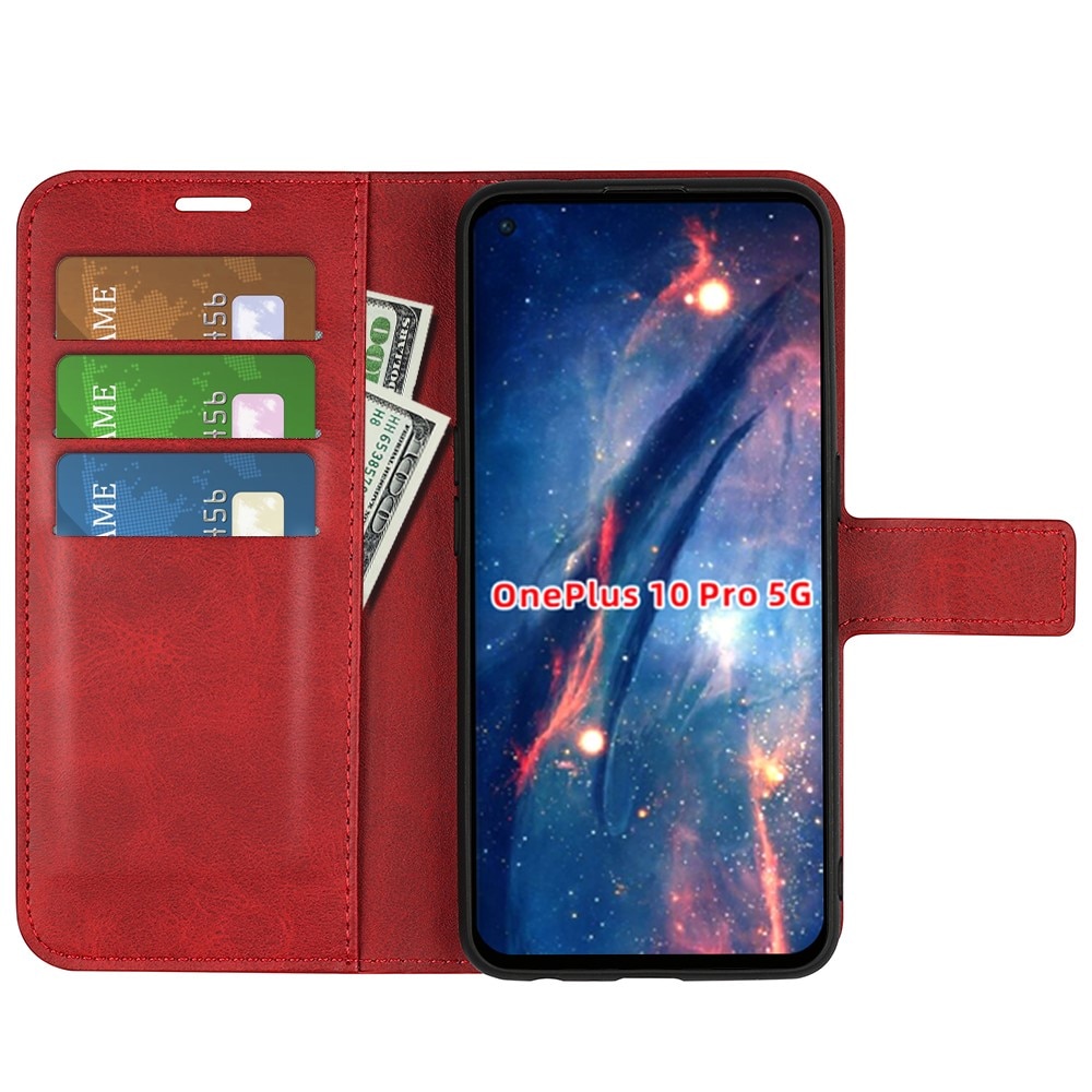 Cartera Leather Wallet OnePlus 10 Pro Red