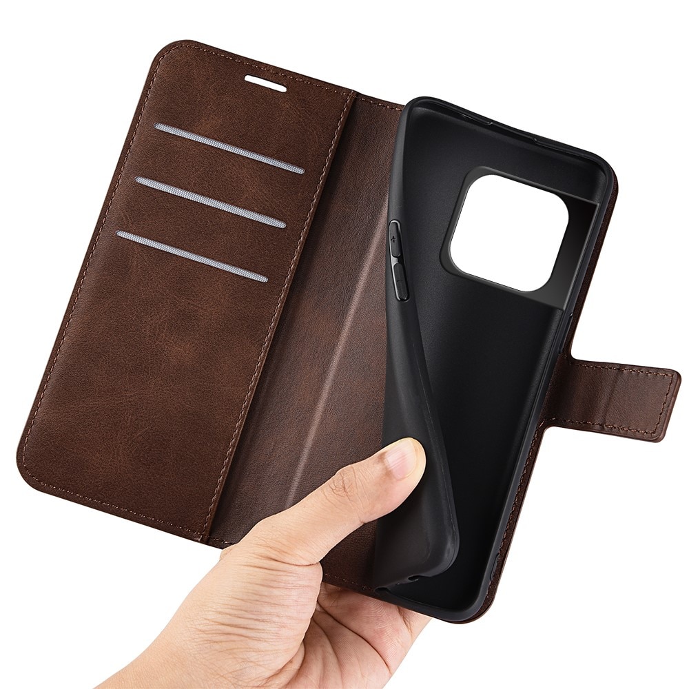 Cartera Leather Wallet OnePlus 10 Pro Brown