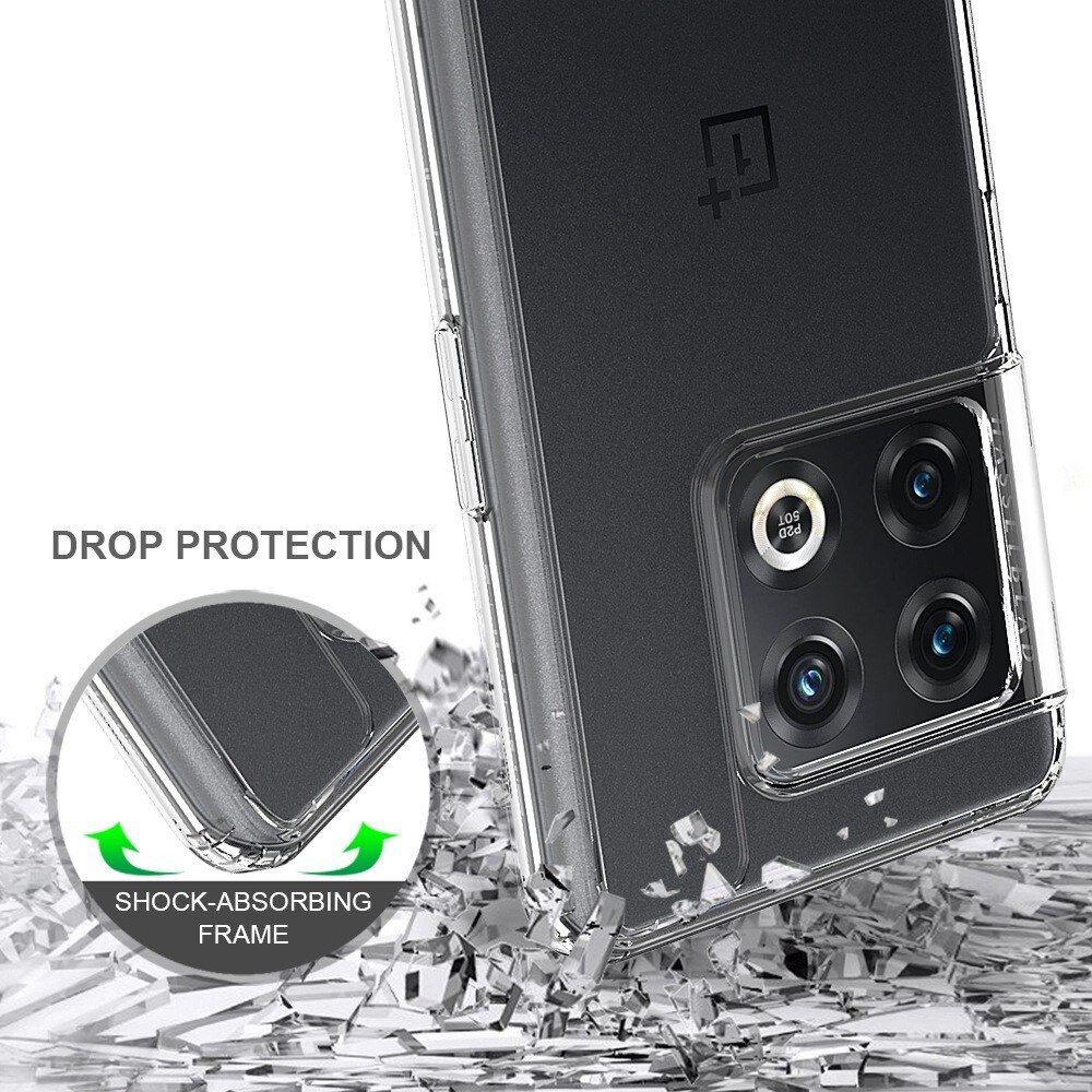 Funda híbrida Crystal Hybrid para OnePlus 10 Pro, transparente