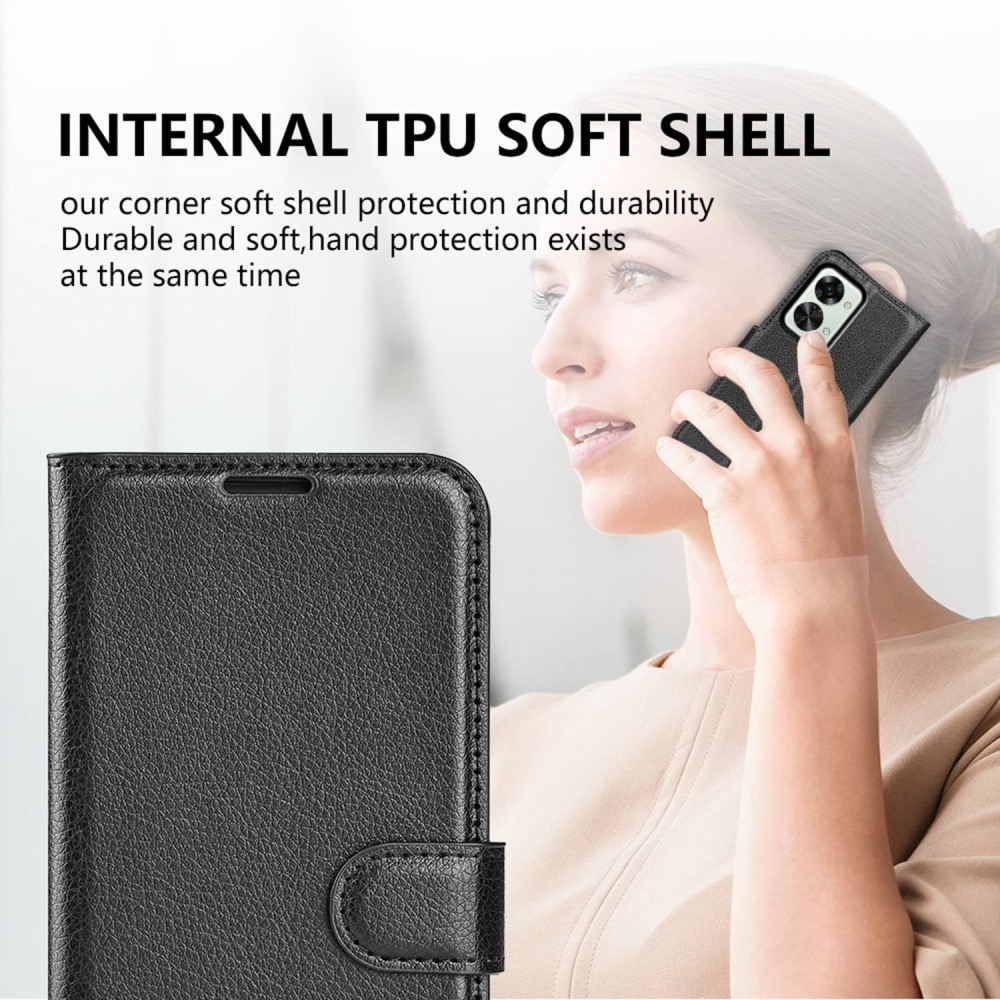 Funda cartera  Oneplus Nord 2T 5G Negro
