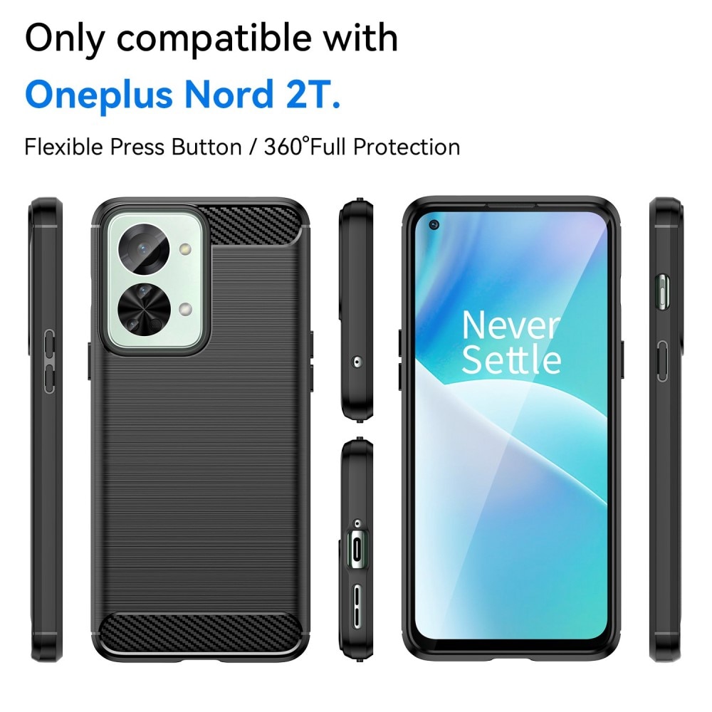 Funda Brushed TPU Case OnePlus Nord 2T 5 g Black