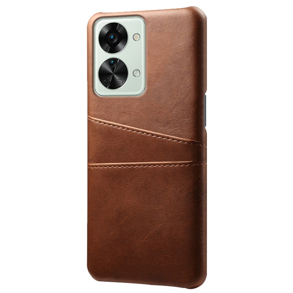 Funda Cards Slot Case OnePlus Nord 2T 5G Marrón
