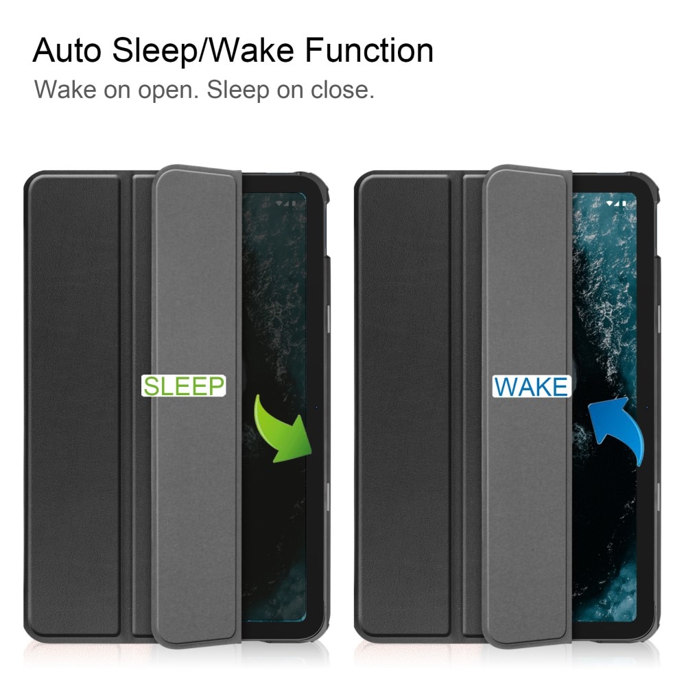 Funda Tri-Fold  Nokia T20 Negro