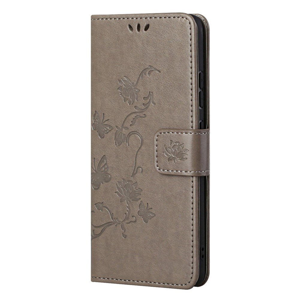 Funda de Cuero con Mariposas  Nokia G11/Nokia G21, Gris