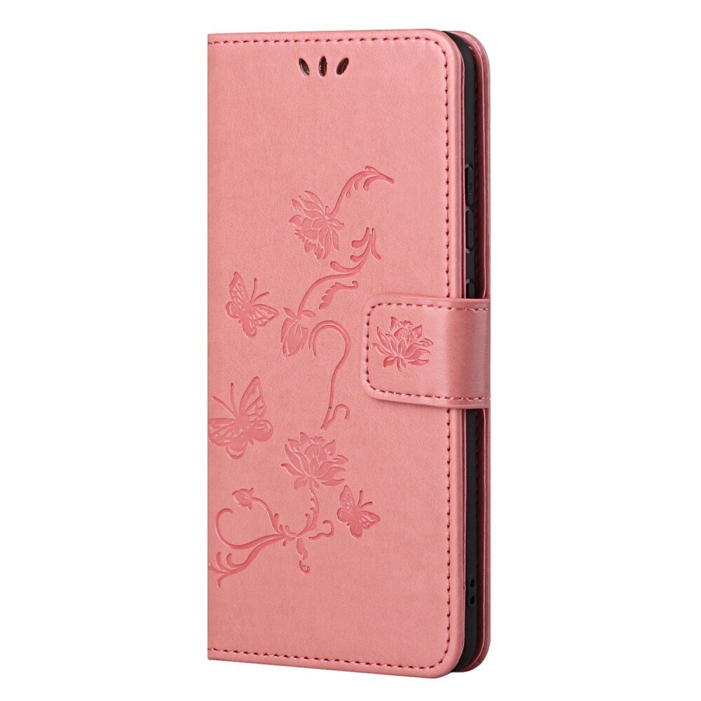 Funda de Cuero con Mariposas  Nokia G11/Nokia G21, Rosa