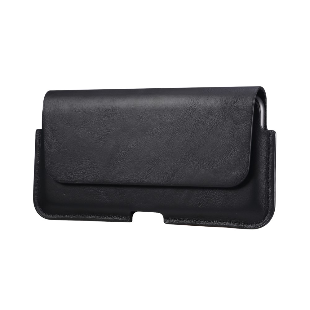 Riñonera en piel iPhone XR negro