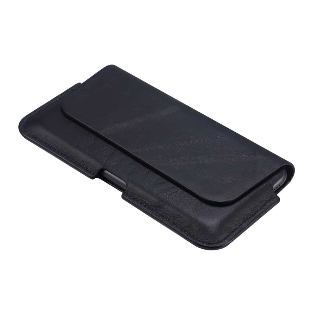 Riñonera en piel iPhone XR negro