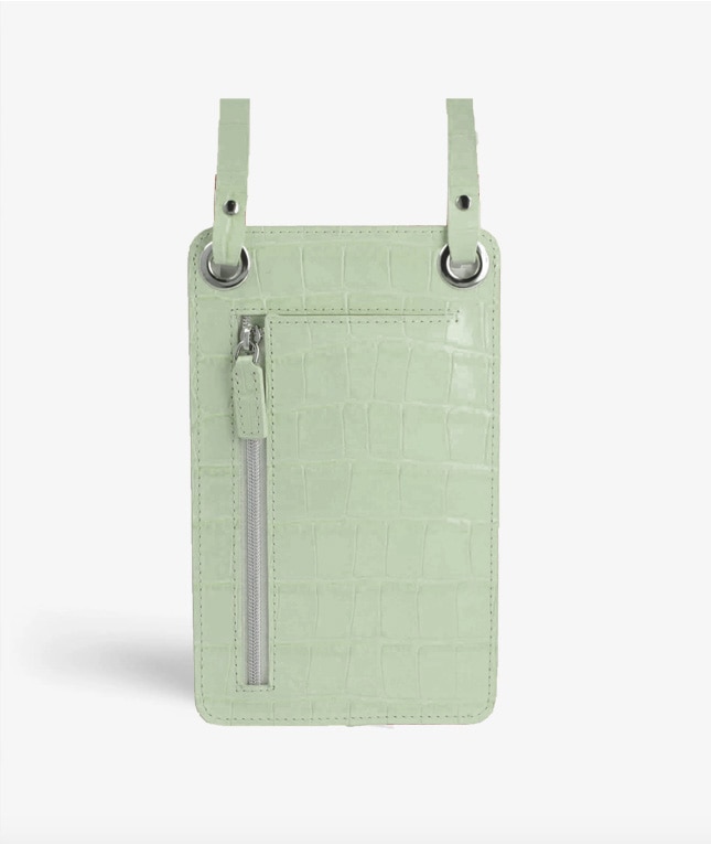 Smart Crossbody Bolsa Croco Teal
