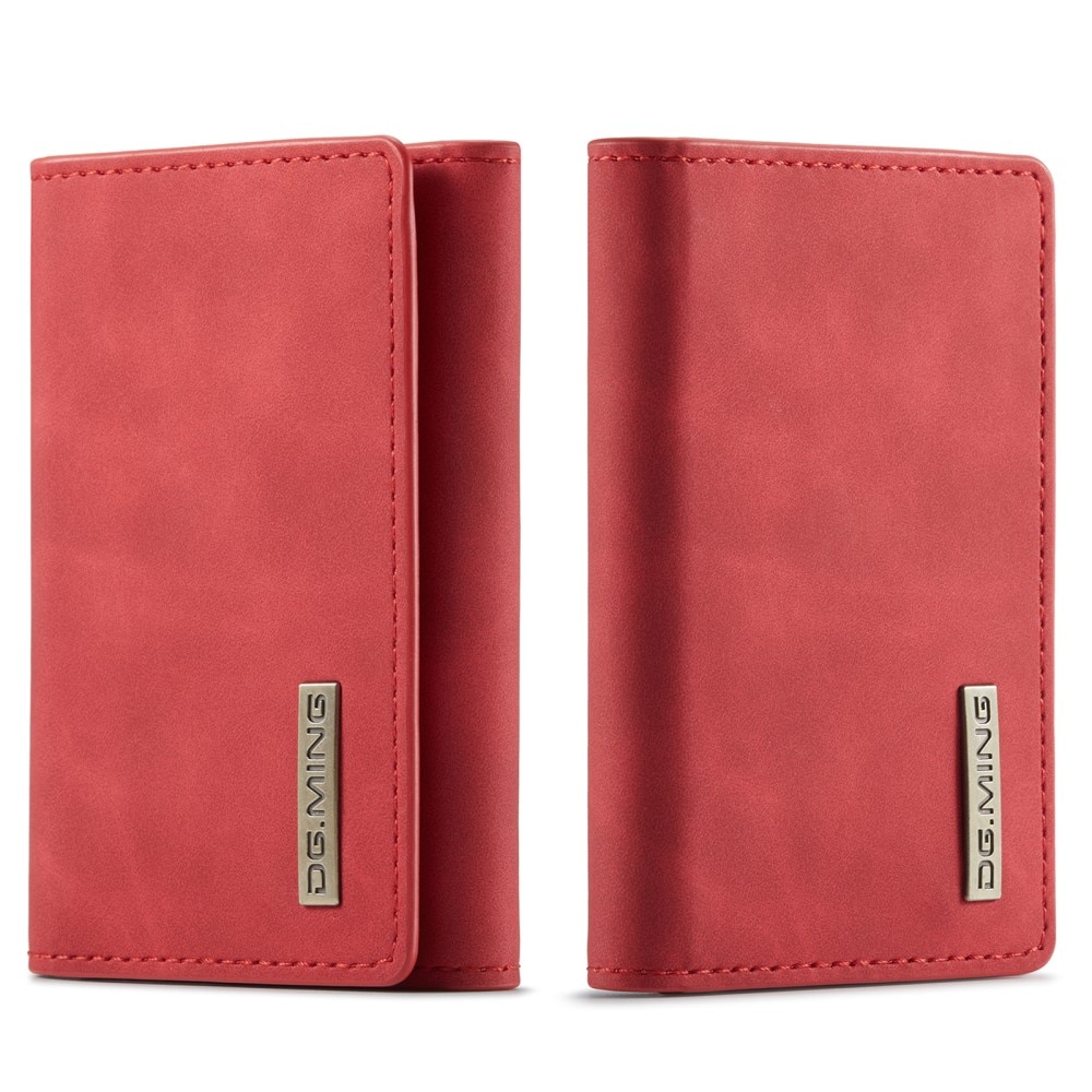 Funda de cuero con solapa Rojo