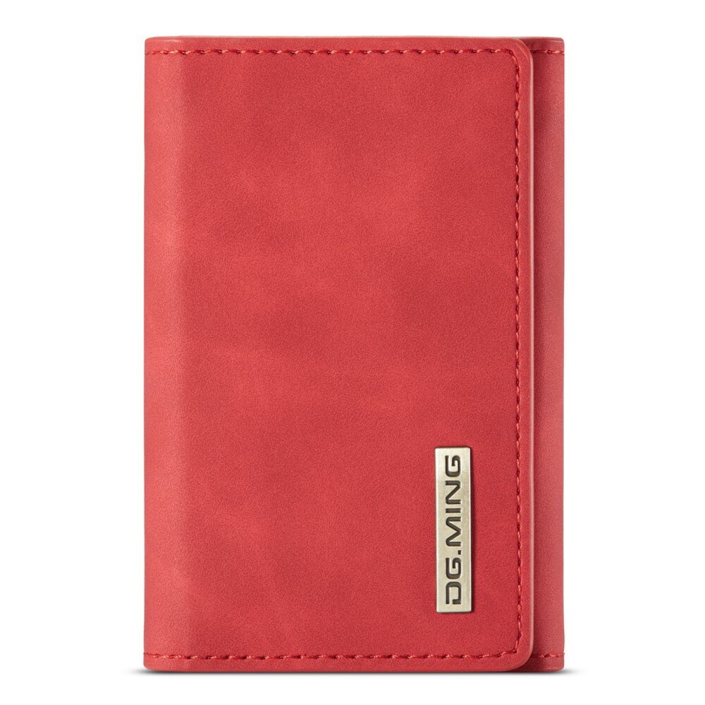Funda de cuero con solapa Rojo