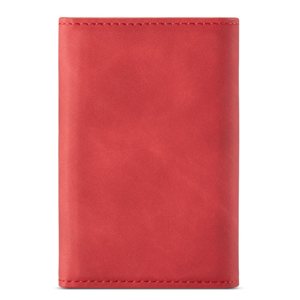 Funda de cuero con solapa Rojo