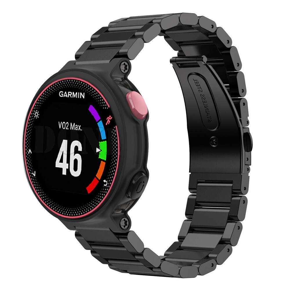 Correa de acero Garmin Forerunner 735 XT/Forerunner 235 Negro