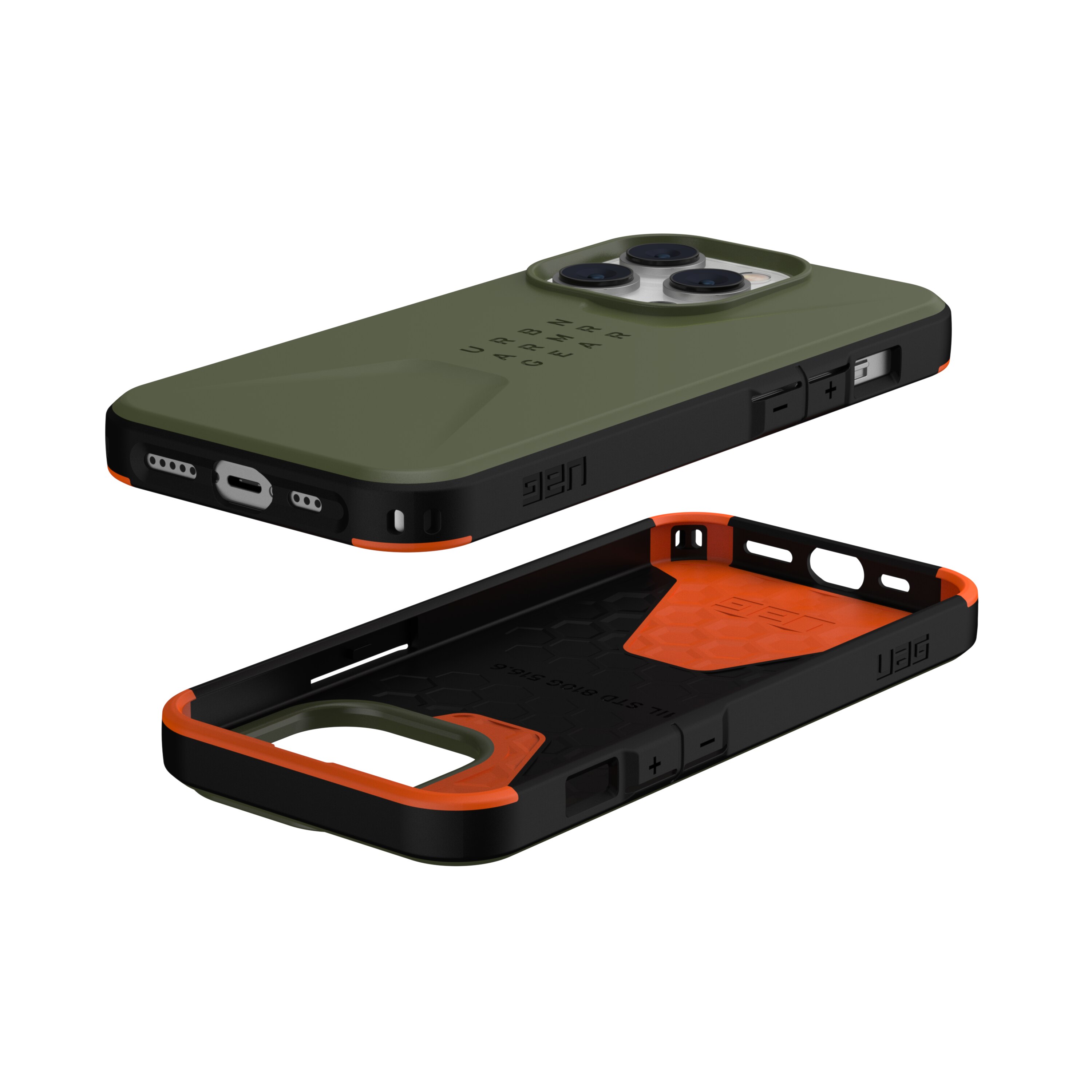 Funda Civilian Series iPhone 14 Pro Verde