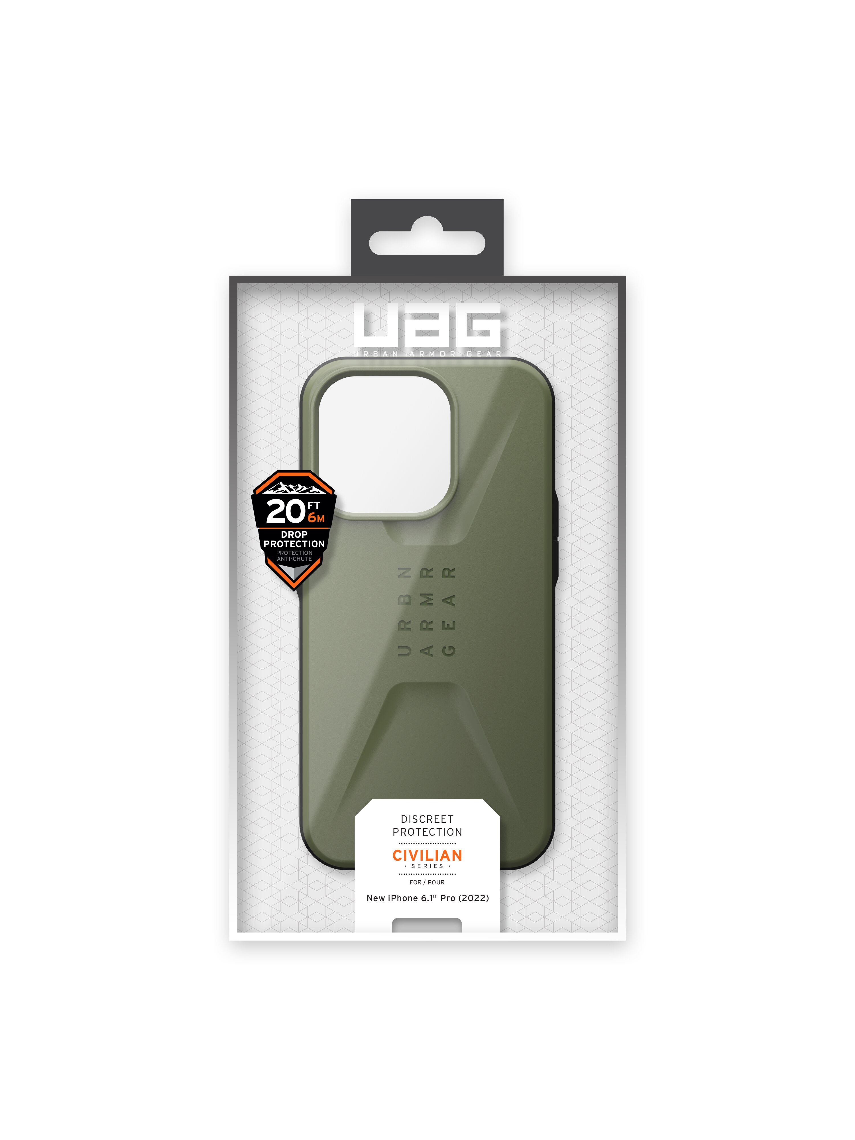 Funda Civilian Series iPhone 14 Pro Verde