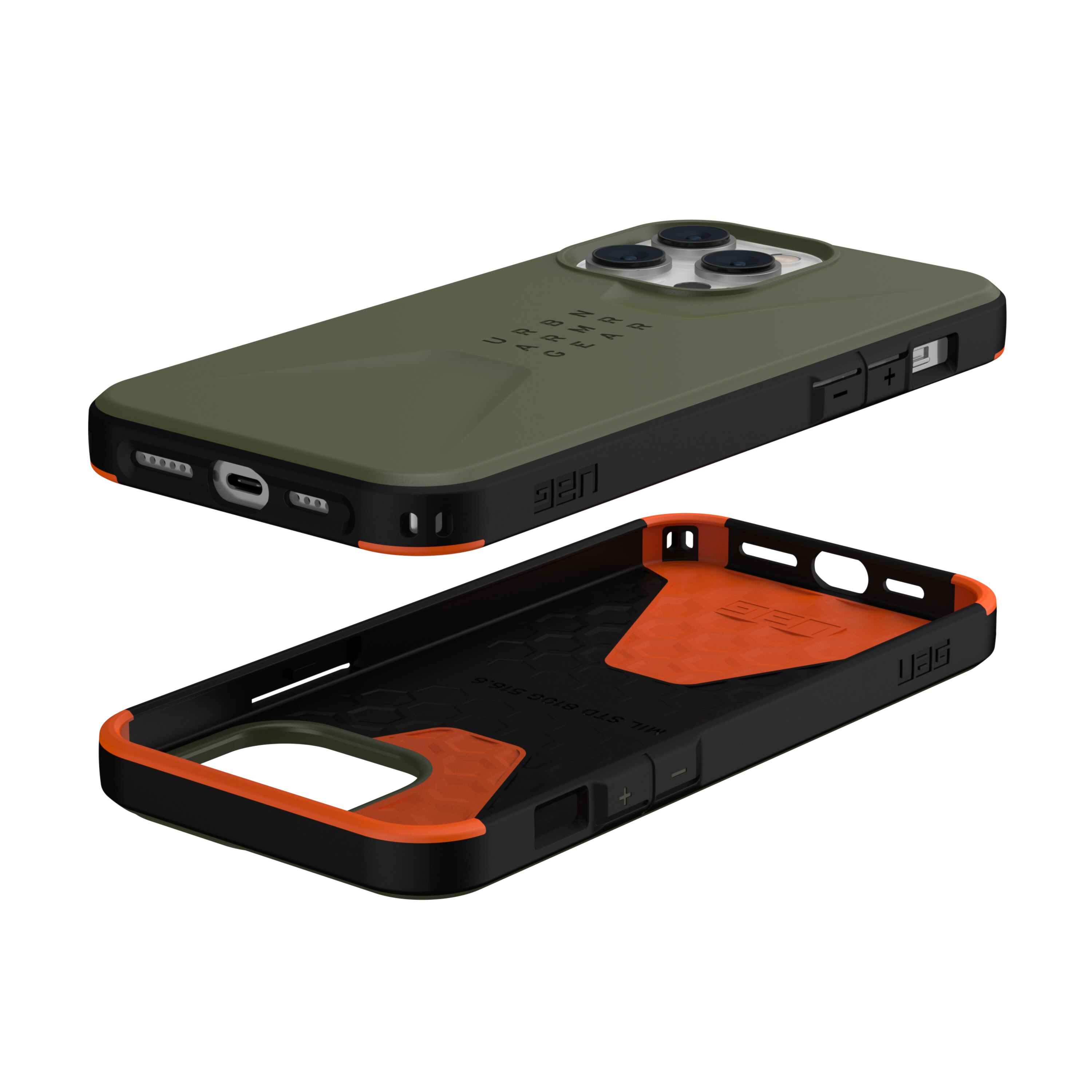 Funda Civilian Series iPhone 14 Pro Max Verde