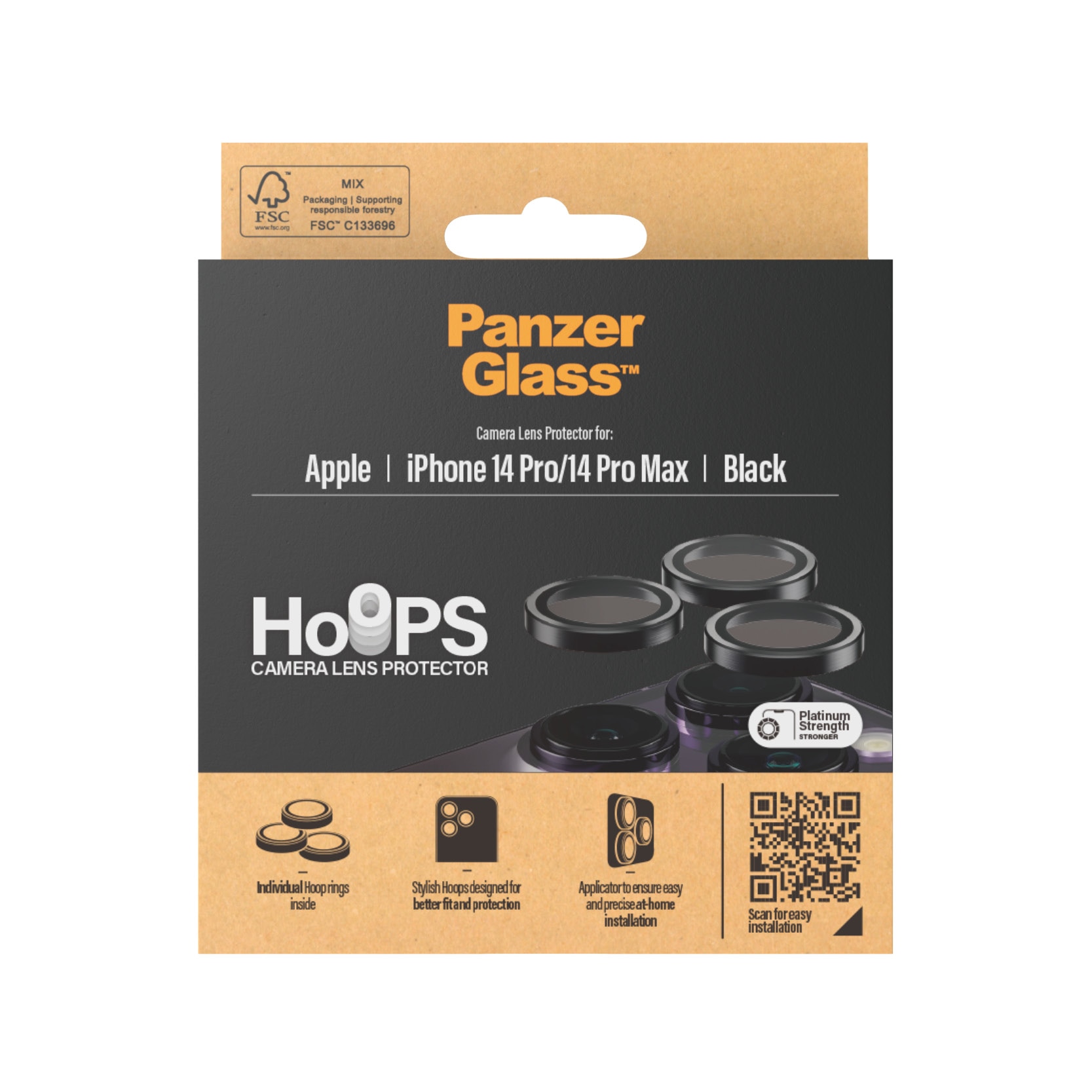 iPhone 14 Pro Max Hoops Camera Lens Protector Negro