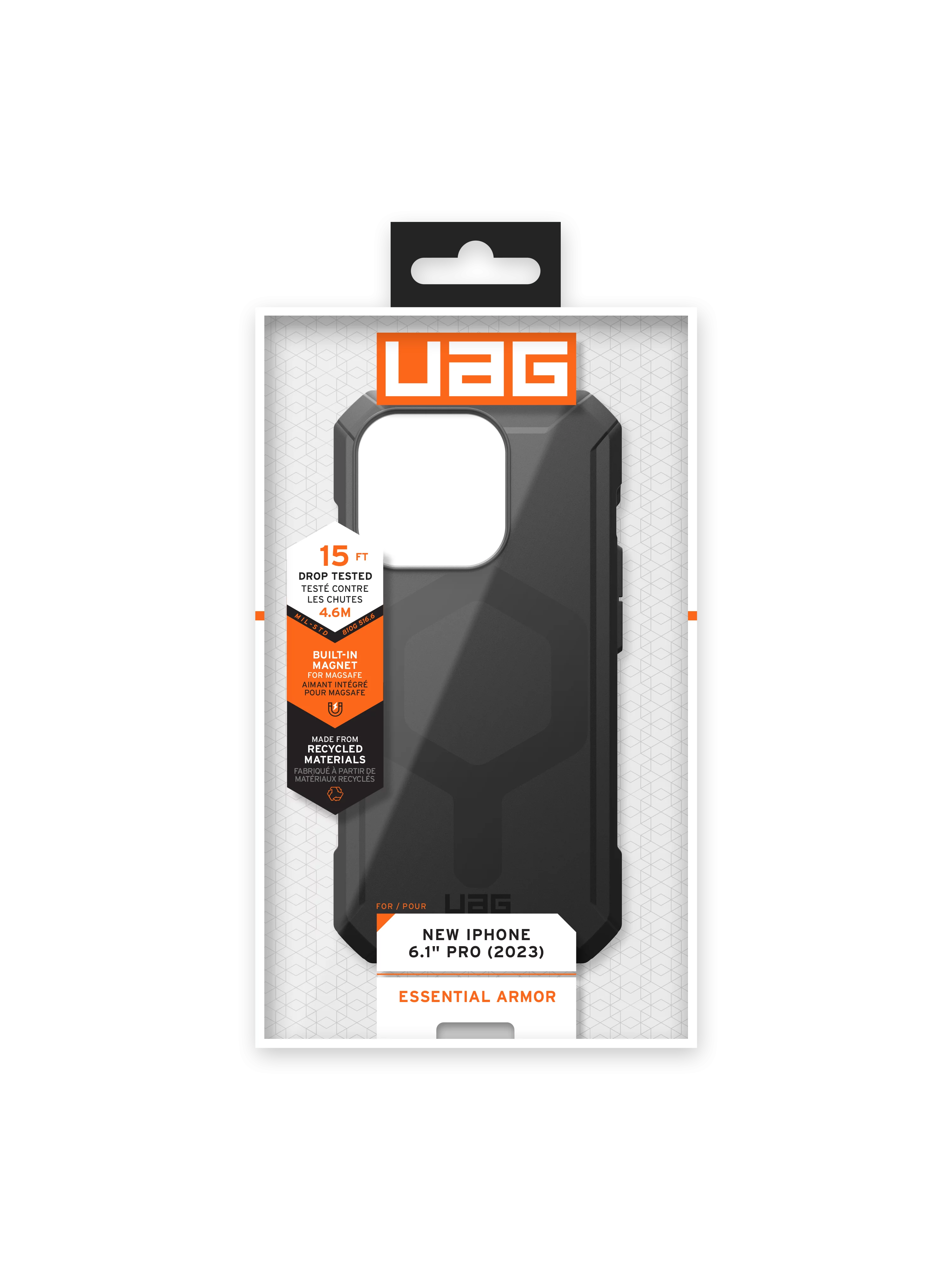Funda Essential Armor con MagSafe iPhone 15 Pro Black