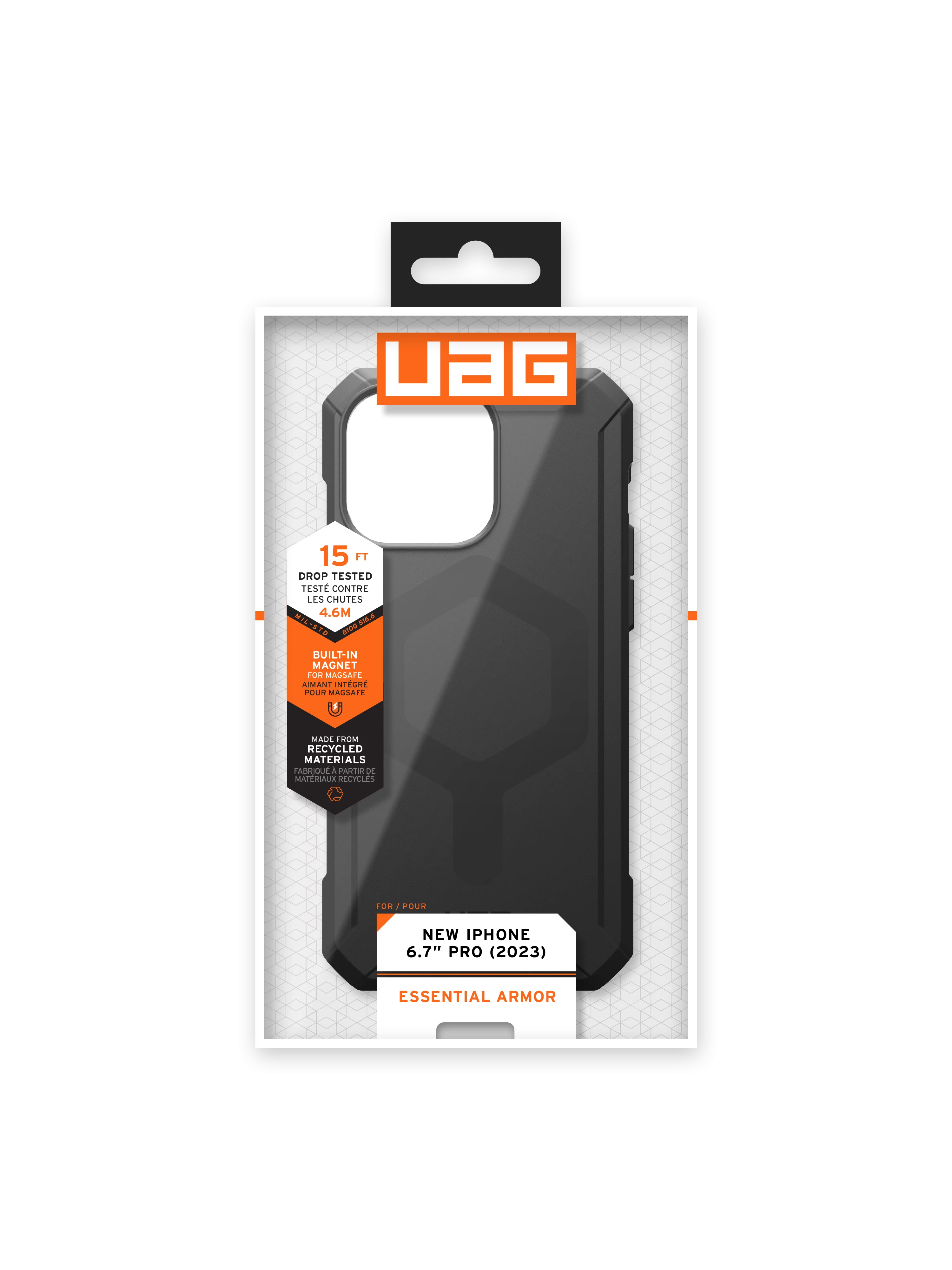 Funda Essential Armor con MagSafe iPhone 15 Pro Max Black
