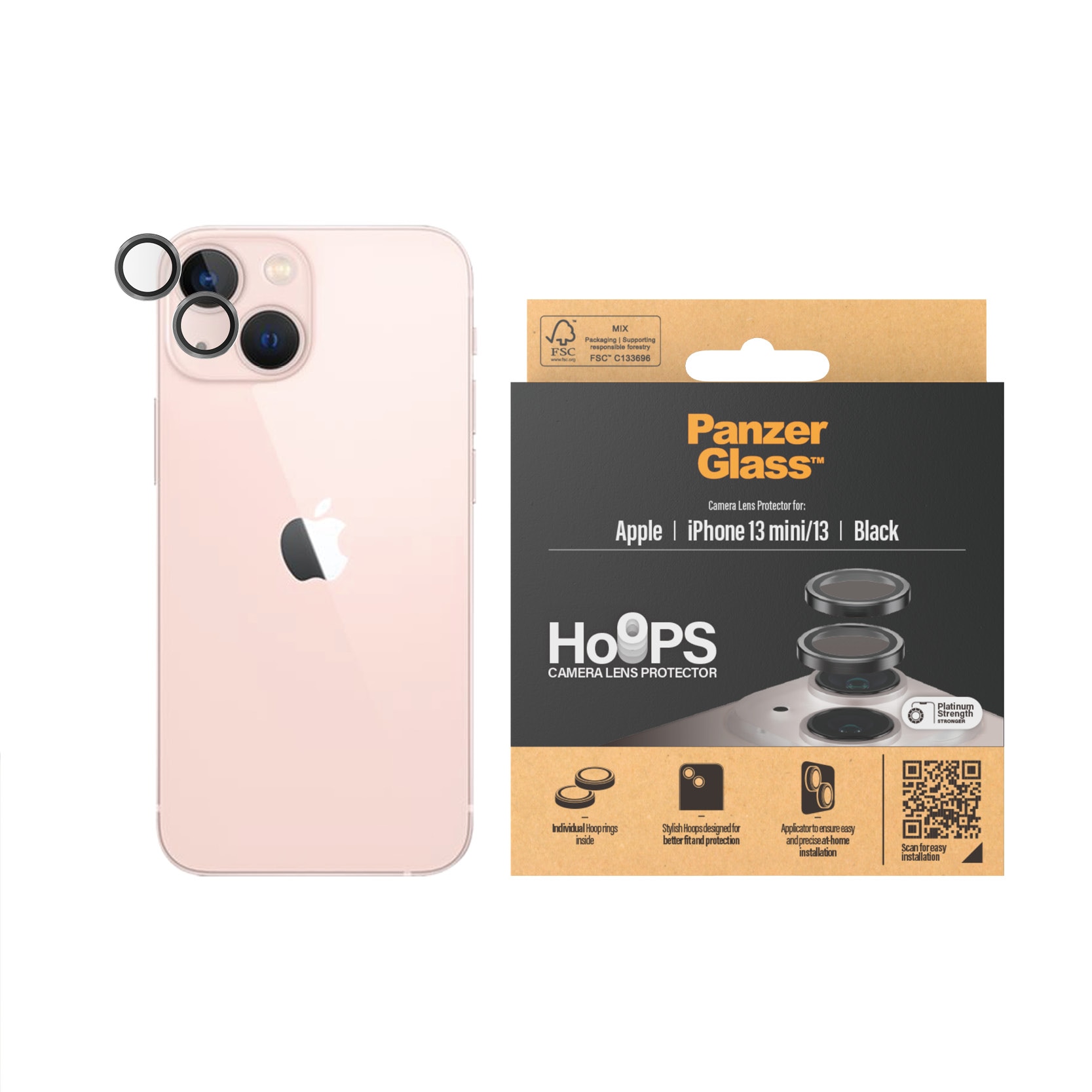 iPhone 13 Hoops Camera Lens Protector Negro