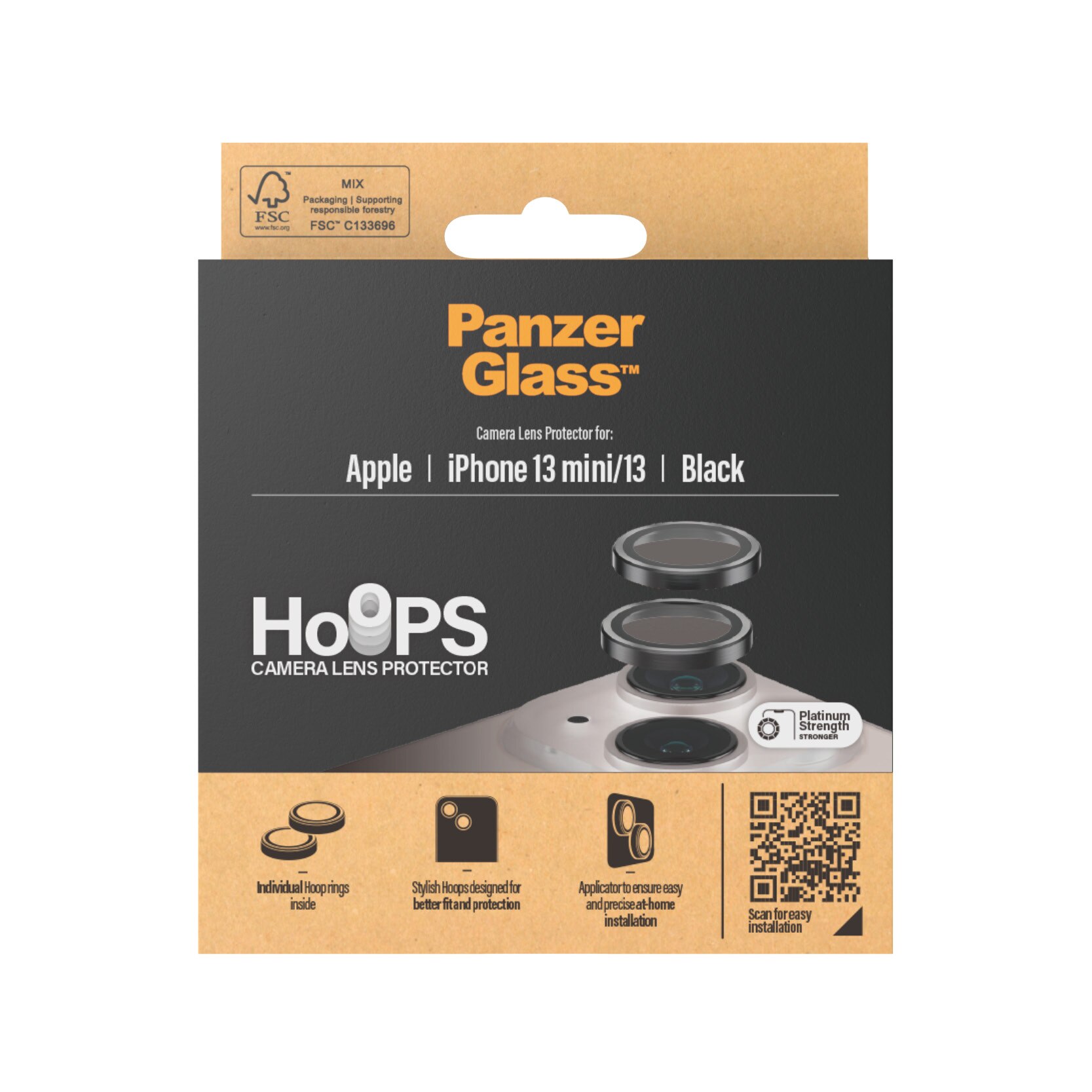 iPhone 13 Hoops Camera Lens Protector Negro
