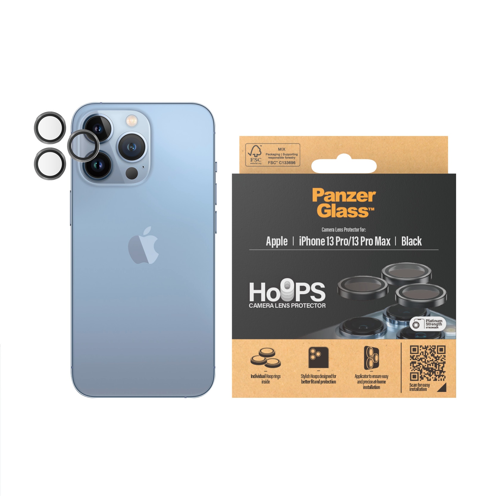 iPhone 13 Pro Max Hoops Camera Lens Protector Negro