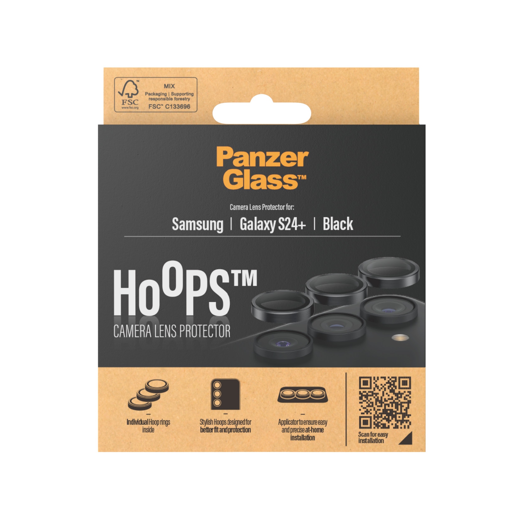 Samsung Galaxy S24 Plus Hoops Camera Lens Protector Negro