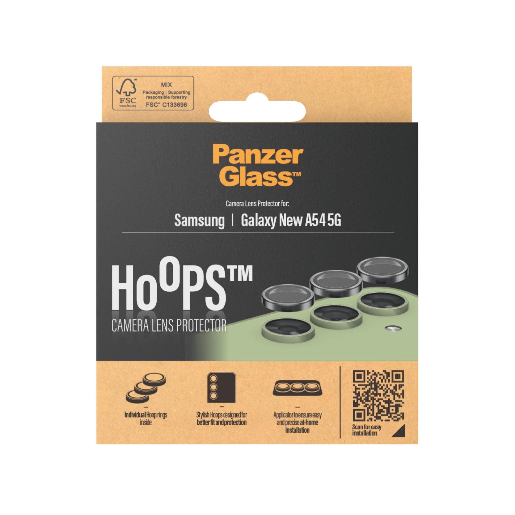 Samsung Galaxy A55 Hoops Camera Lens Protector Negro