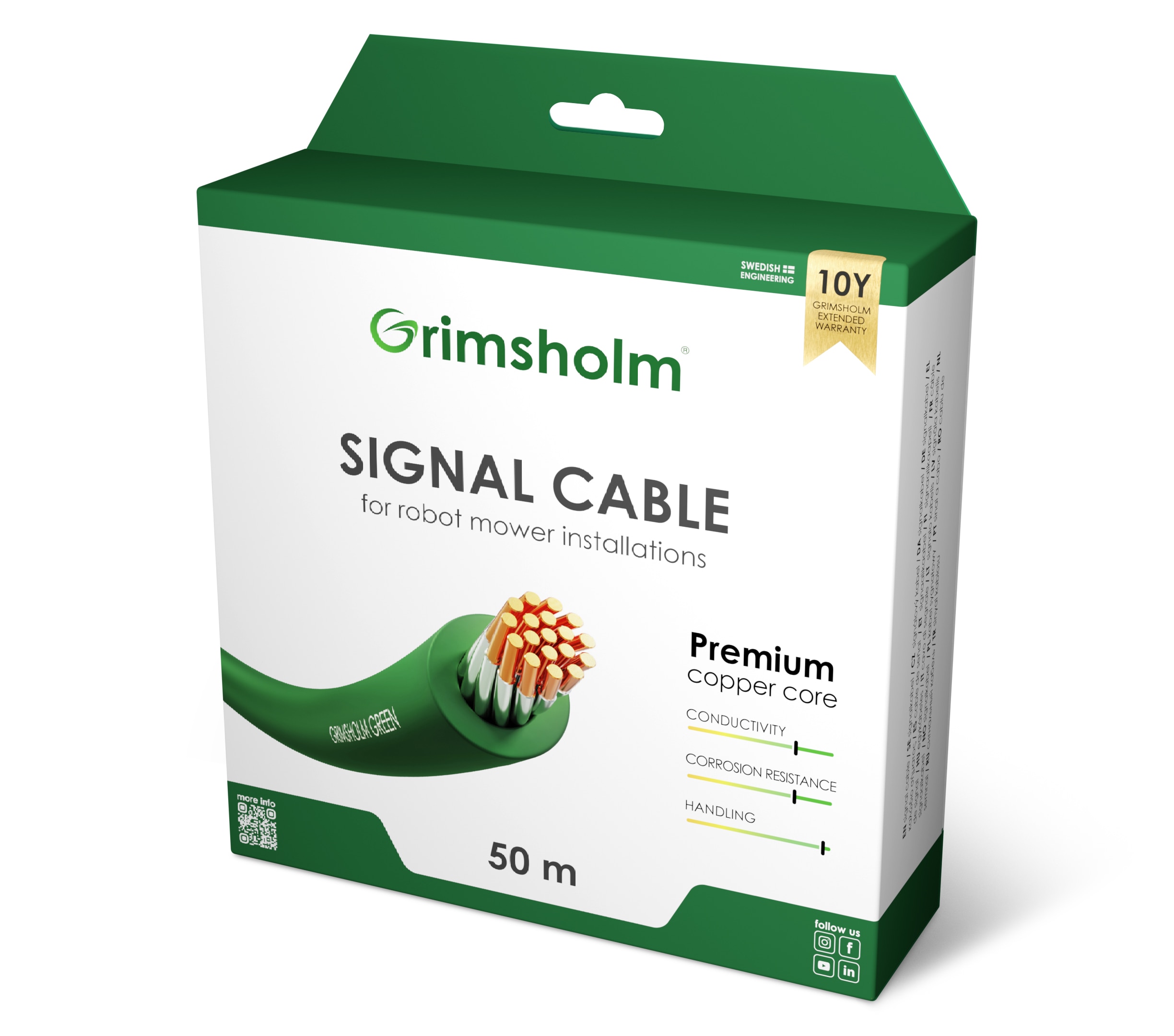 Cable de señal para robot cortacésped 50m