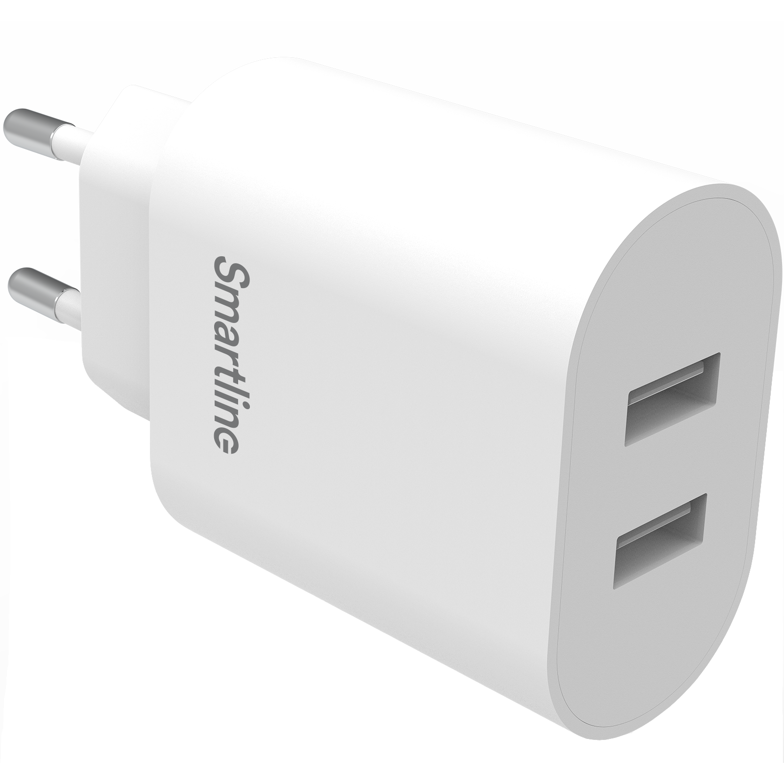 Cargador USB 2 puertos 4.8A Blanco