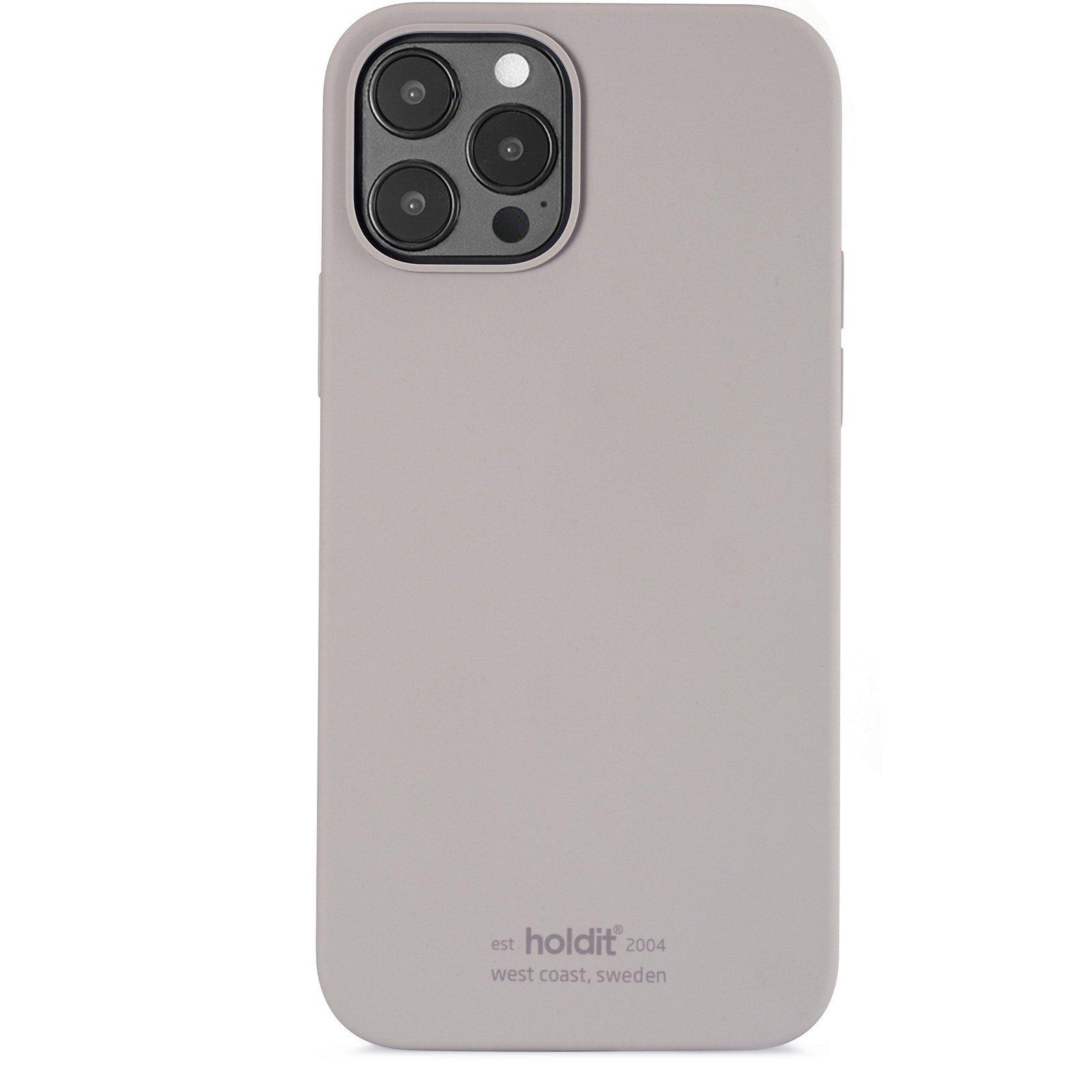 Funda de silicona para iPhone 12/iPhone 12 Pro Taupe