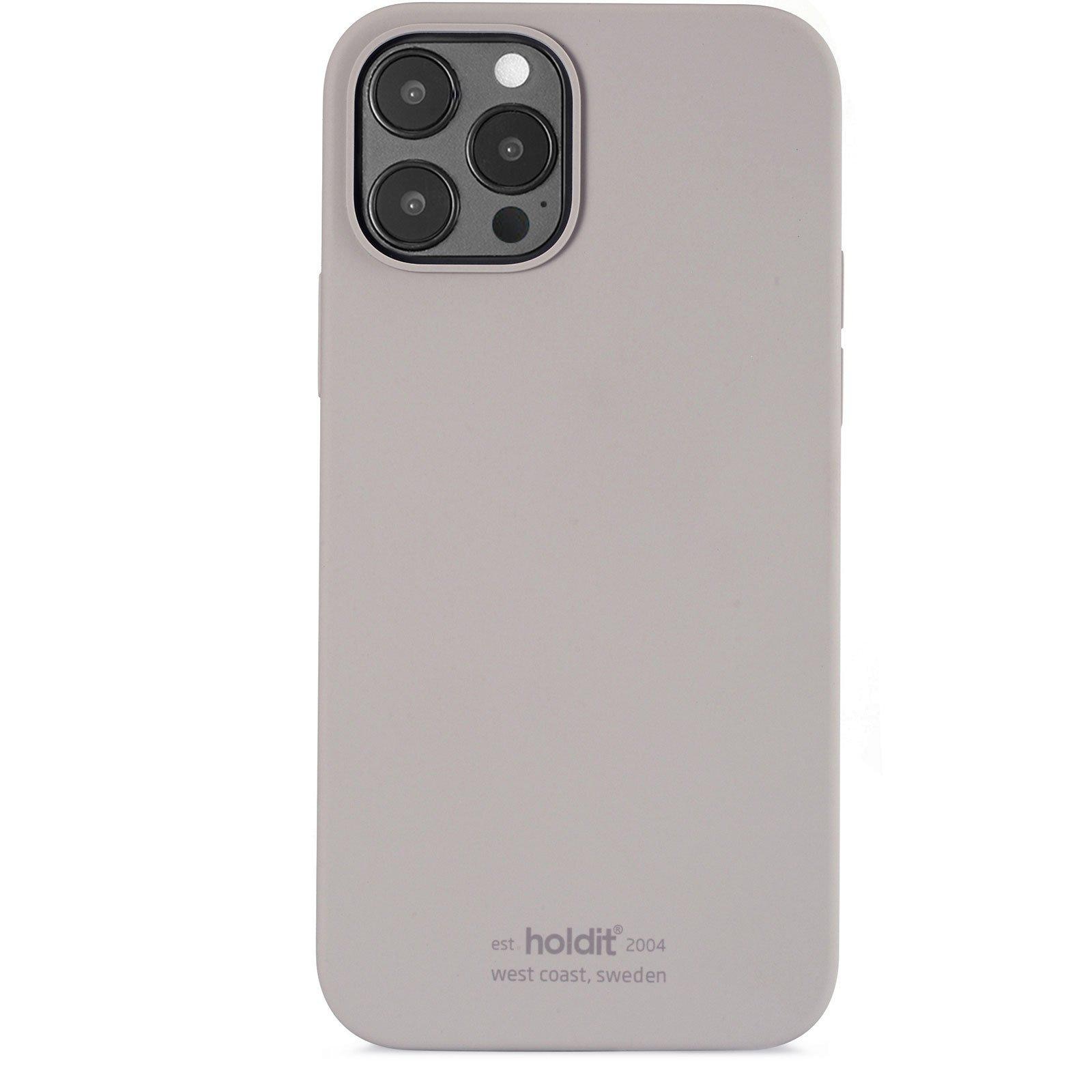 Funda de silicona iPhone 12 Pro Max Taupe