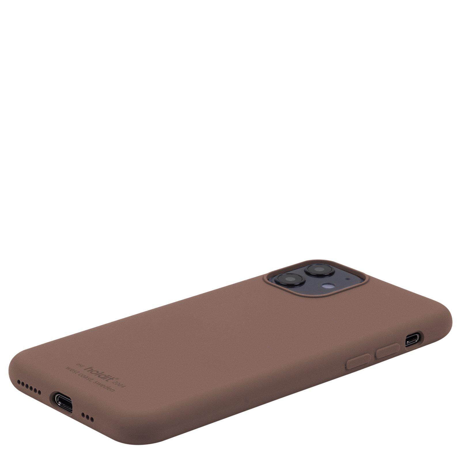 Funda de silicona iPhone XR Dark Brown