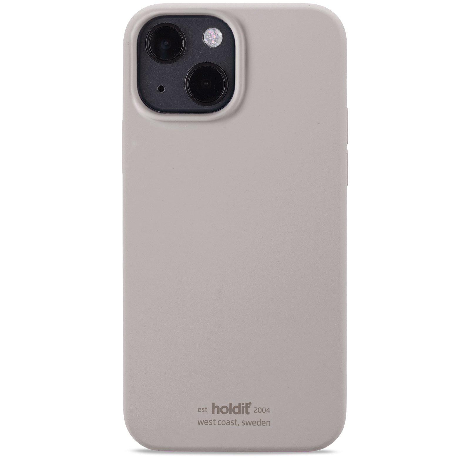 Funda de silicona para iPhone 13 Mini Taupe