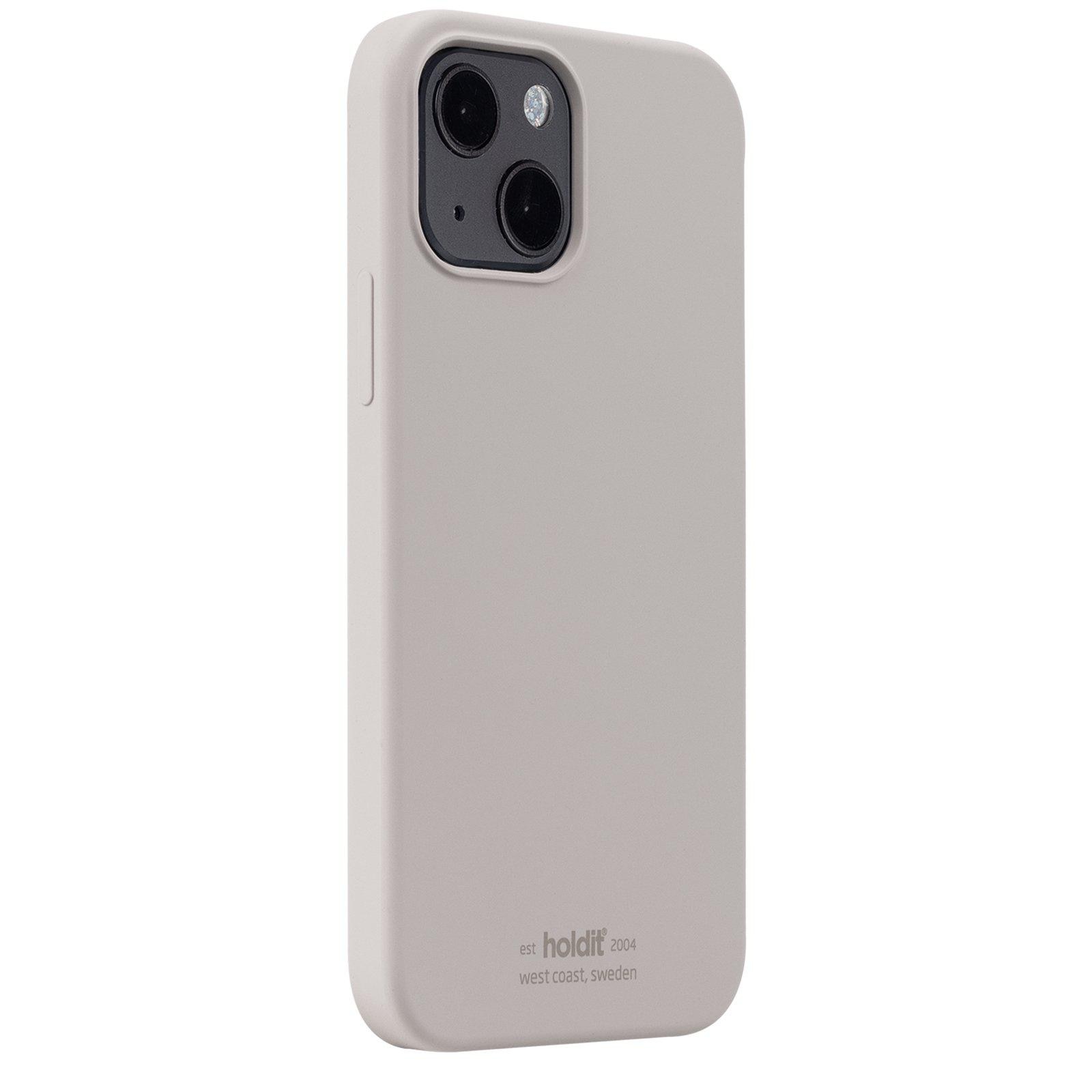 Funda de silicona iPhone 13 Mini Taupe