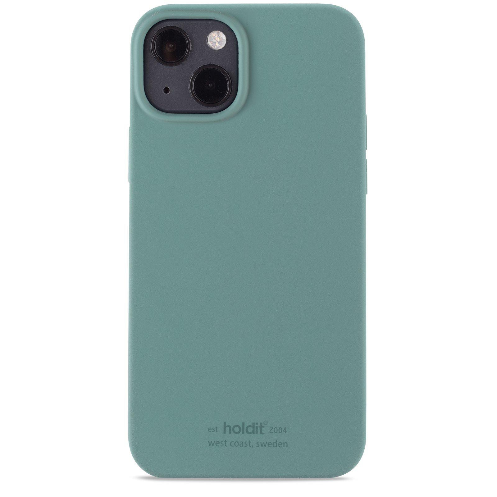 Funda de silicona iPhone 13 Moss Green